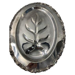 FB Rodgers Silver Co Tree of Life Spring Tray Footed Large 16 x 12" VTG 6573